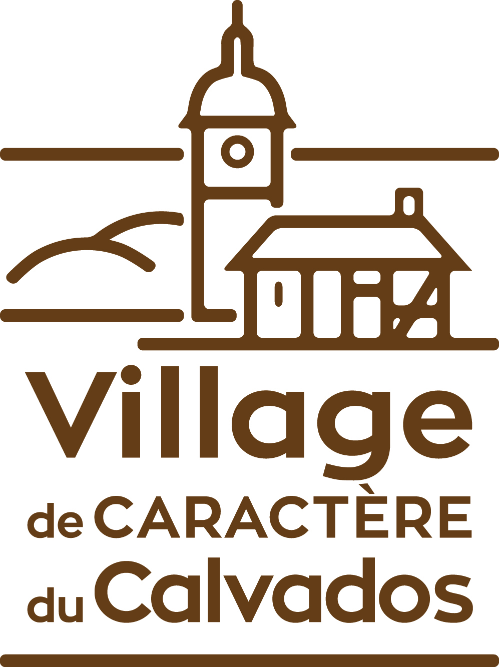 Label village de caractere quadri